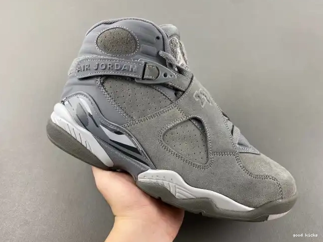 Rep 305381-014 Grey Retro Jordan 8 Cool 0608
